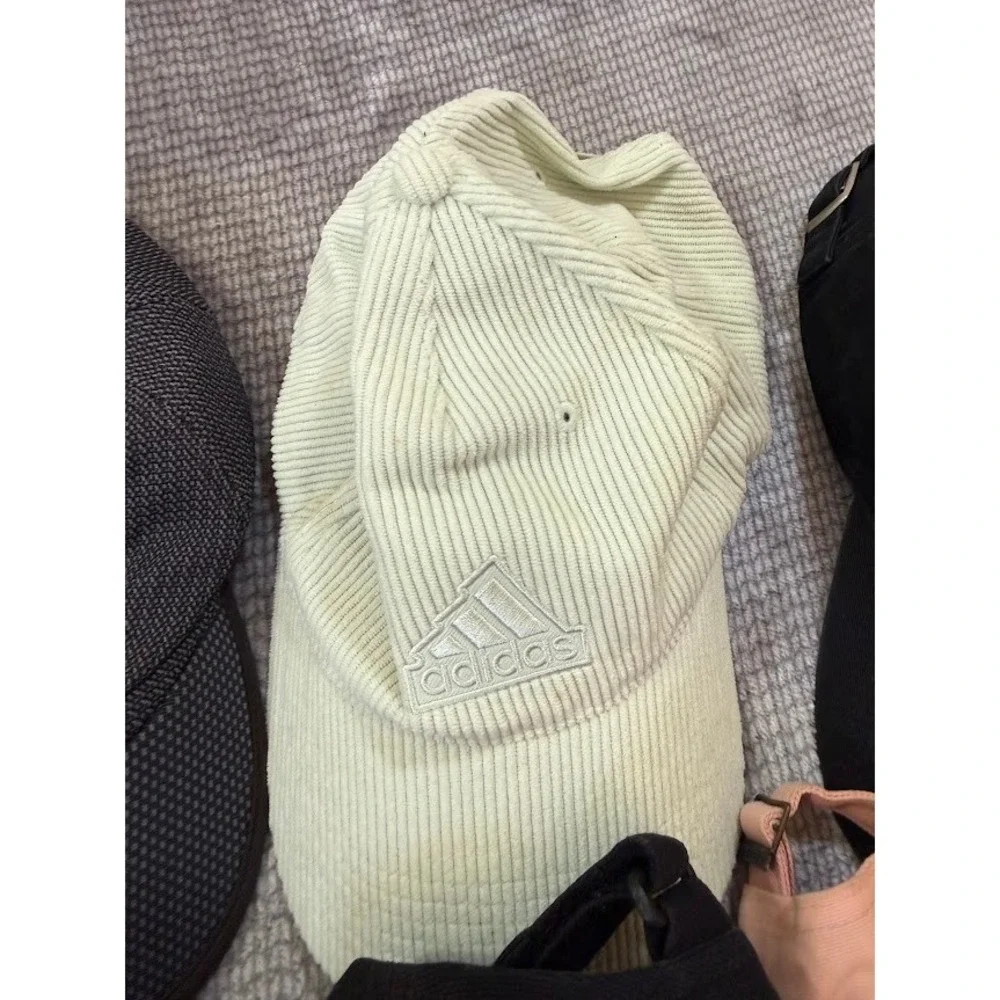 Adidas Baseball Cap Bundle Lot of 6 Mesh Corduroy Trefoil Performance Hats Mixed